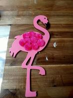 Flamingo wanddecoratie, Ophalen of Verzenden, Zo goed als nieuw, Wanddecoratie