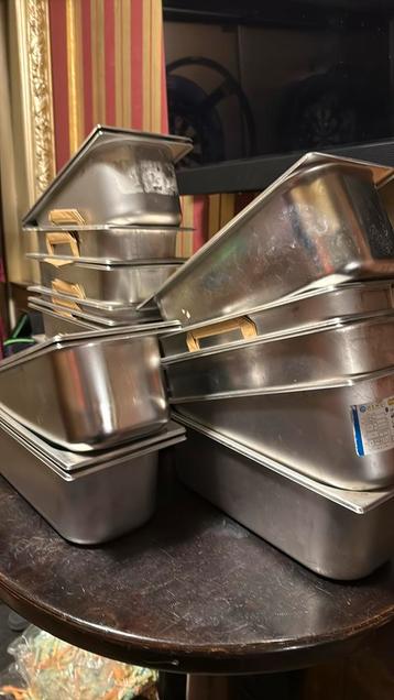 RVS Gastronormbak 5L – Ijsbak / Voerbak / Opslag 20 stuks beschikbaar voor biedingen