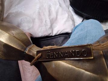 2 Bronzen Fennando tafellampen. beschikbaar voor biedingen