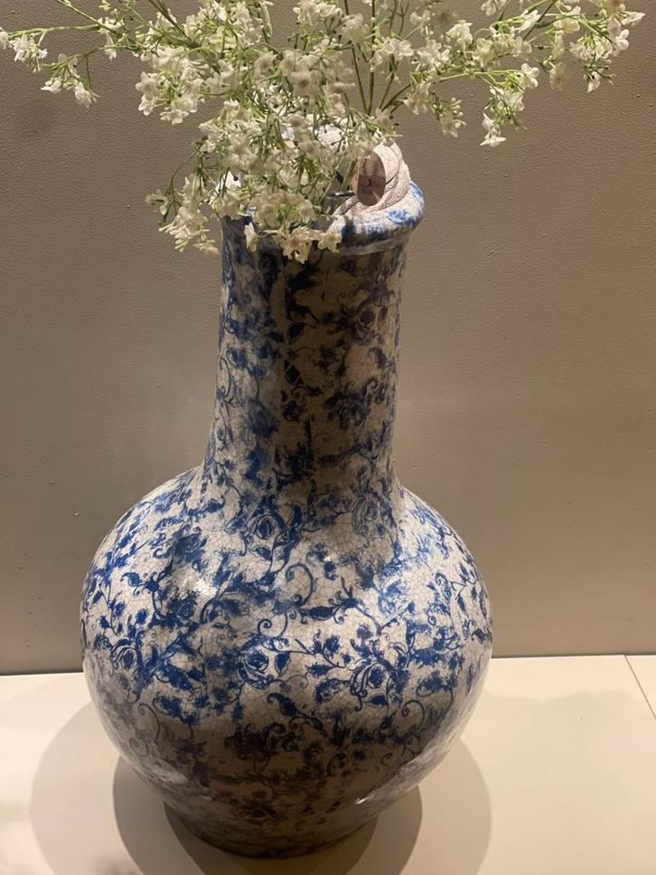 Aardewerken xxl vaas mega groot eyecatcher delfstblauw, Antiek en Kunst, Antiek | Keramiek en Aardewerk, Ophalen