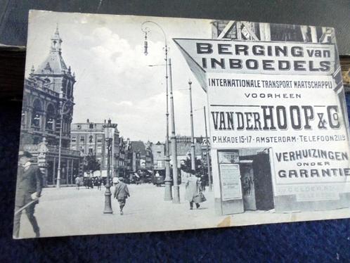 Amsterdam Leidseplein. Theater en Hirschgebouw in wording., Verzamelen, Ansichtkaarten | Nederland, Ongelopen, Noord-Holland, Voor 1920