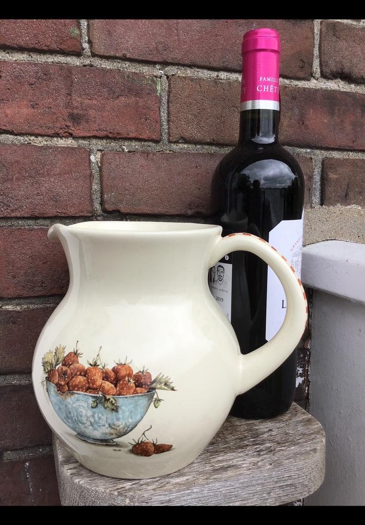 Stenen kan / melkkan / waterkan / sapkan van Jet ter Steege., Huis en Inrichting, Keuken | Servies, Overige stijlen, Ophalen of Verzenden