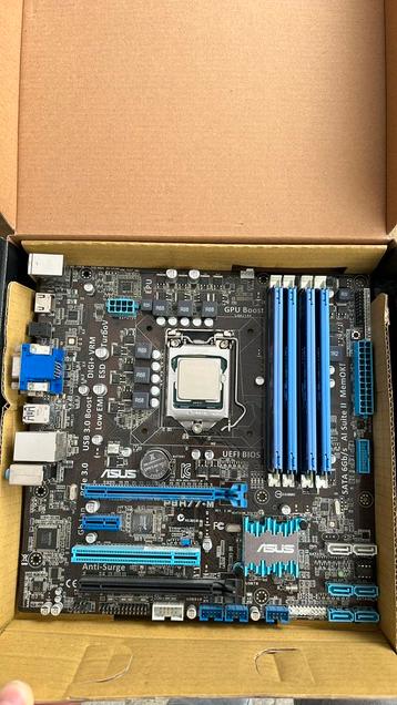 Asus P8H77-M mobo met i5 3570 en 16Gb Kingston beschikbaar voor biedingen