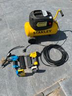 Stanley Compressor 10 Bar + Tackers, Doe-het-zelf en Verbouw, Compressors, Ophalen, Gebruikt, 6 tot 10 bar, Minder dan 200 liter/min