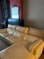 Prachtige lederen hoekzetel relax jaren 70, Ophalen of Verzenden, Zo goed als nieuw