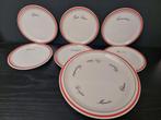 Vintage Ironstone Kaasbordjes - Set van 7, Huis en Inrichting, Keuken | Servies, Ophalen of Verzenden, Zo goed als nieuw, Bord(en)