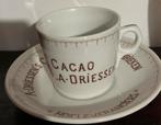 Cacao A. Driessen reclame kop en schotel, Ophalen of Verzenden