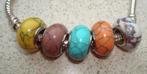 Set van 5 bedels met natuursteen, Overige materialen, Want 18 Hoogvliet, Adorabeads, Verzenden