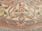 Handgemaakt rond wol Aubusson tapijt zalm floral 200x200cm, Huis en Inrichting, 200 cm of meer, Aubusson Frans floral Oriental hype