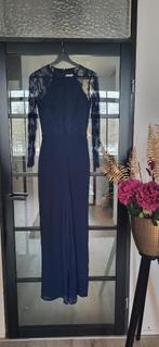 Navy blauwe jumpsuit met kanten details, Kleding | Dames, Jurken, Nieuw, Ophalen of Verzenden, Maat 34 (XS) of kleiner, Onder de knie