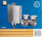 Le Chef RVS Heupflacon met 4 bekers en trechter (Nieuw), Ophalen of Verzenden, Nieuw, Overige typen, Overige