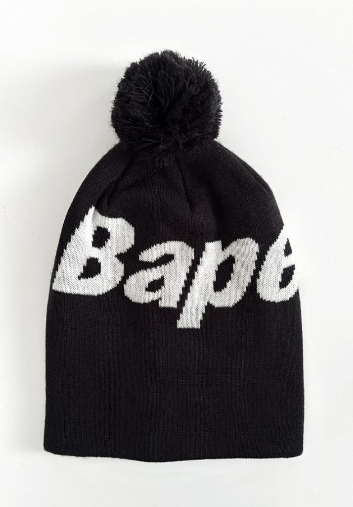 NIEUW! A Bathing Ape muts Bape zwart met pompom one size, Kleding | Dames, Mutsen, Sjaals en Handschoenen, Nieuw, Muts, Maat 38/40 (M)