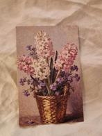 Ansichtkaart. "Gouden mand vol hyacinten"., Verzenden, Nieuw