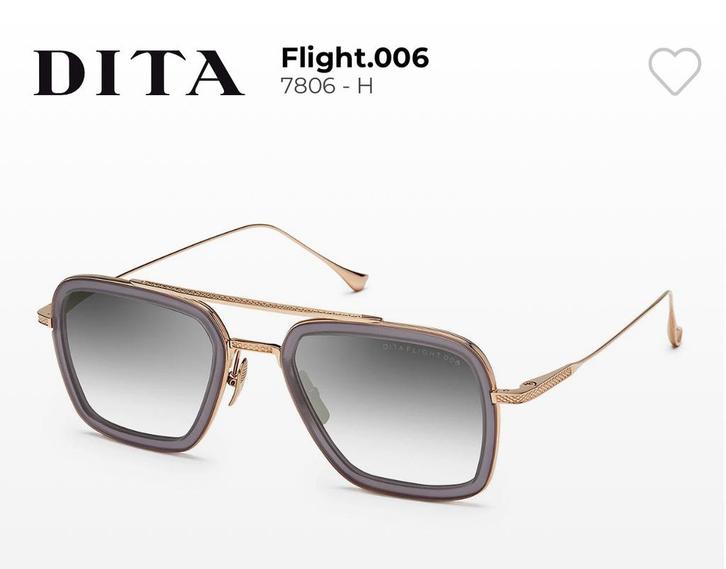 Dita Flight.006 7806-H-gry-gld-52 grijs goud (met aankoopbon, Sieraden, Tassen en Uiterlijk, Zonnebrillen en Brillen | Heren, Zo goed als nieuw