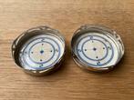2 Art Deco Onderzetters, Messing & Porselein, Antiek en Kunst, Ophalen of Verzenden