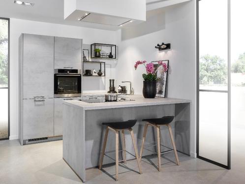 Grijze U-keuken N20, Huis en Inrichting, Keuken | Complete keukens, Nieuw, U-keuken, Grijs, Overige materialen, Ophalen