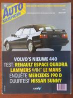Autokampioen 13 1988 Volvo 440, Renault Espace Quadra, 190 D, Ophalen of Verzenden, Nieuw, Renault