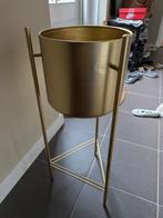 Plantenpot goudkleurig, Tuin en Terras, Bloembakken en Plantenbakken, Ophalen, Zo goed als nieuw, Rond, Minder dan 30 cm