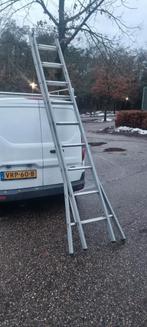 Dirks glazenwassers ladder trap 2 x 9, Doe-het-zelf en Verbouw, Ophalen of Verzenden, Zo goed als nieuw, Ladder, Opvouwbaar of Inschuifbaar
