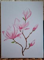 Schilderij Magnolia ( 30x40 ) een plaatje voor aan je muur!, Antiek en Kunst, Ophalen