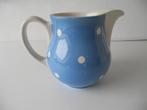Regout blauwe stippenkan, Antiek en Kunst, Antiek | Servies los, Ophalen of Verzenden