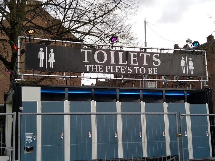 Toiletwagen 14 klepper toilet wagen wc wagen, Hobby en Vrije tijd, Feestartikelen, Ophalen