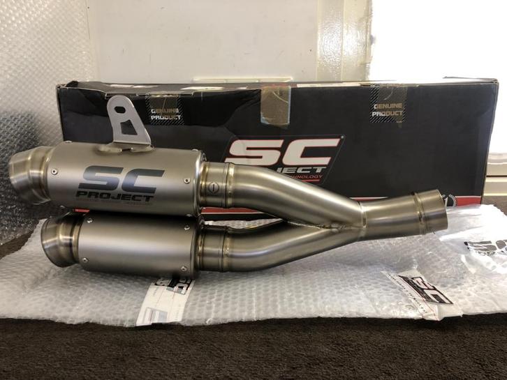 SC Project Twin GP70-R uitlaat Ducati Monster 821 1200 R S, Motoren, Onderdelen | Ducati, Gebruikt, Verzenden