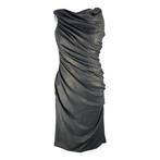 Phase Eight luxe jurk met draperie zwart stretch maat 40, Maat 38/40 (M), Verzenden, Zwart, Zo goed als nieuw