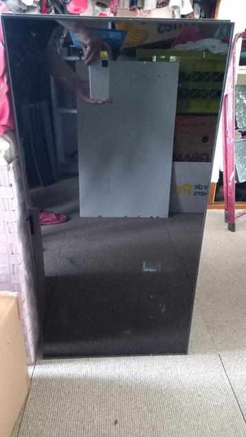 Ikea bovenkast met glazen klep zwart