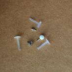 Nieuw! Set lip-kin piercing. 3 stuks: spike, rivet, opaalbol, Ophalen of Verzenden, Nieuw, Staal, Lip- of Labretpiercing