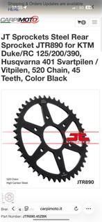 Jt sprockets, Ophalen of Verzenden