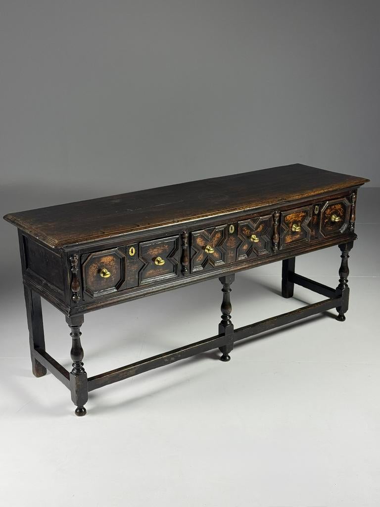 Engelse Dresser William & Mary 17e eeuw, Antiek en Kunst, Ophalen of Verzenden