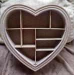 Houten hartvormige letterbak, Huis en Inrichting, Woonaccessoires | Wanddecoraties, Ophalen of Verzenden, Zo goed als nieuw