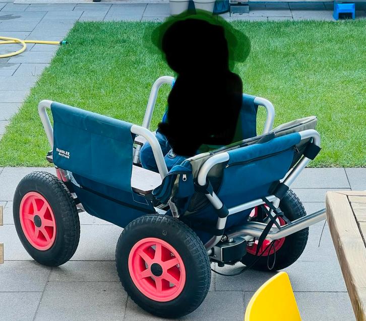 Rambler Daytrack bolderkar met luchtbanden en trommelrem, Caravans en Kamperen, Bolderkarren, Gebruikt, Ophalen of Verzenden