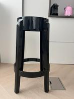 Kartell Charles Ghost kruk zwart 65 cm, 1 kruk, Ophalen of Verzenden, Zo goed als nieuw, 60 tot 90 cm