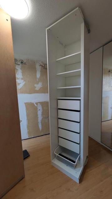 IKEA Pax Hoek Kast - 5 lades, draadmand & planken