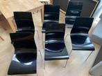 Design Eetkamerstoelen (6 stuks) – Bolia x Domitalia, Huis en Inrichting, Stoelen, Ophalen, Gebruikt, Zwart, Modern minimalistisch / Retro futuristisch
