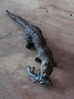 Elastolin otter met vis, Ophalen of Verzenden