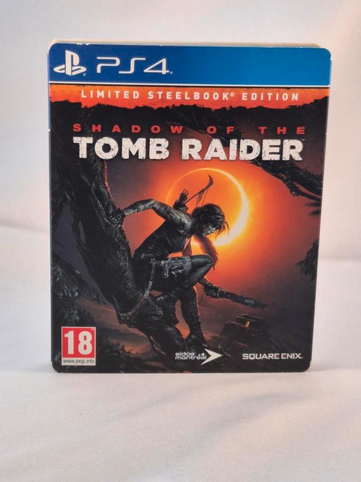 Shadow of the Tomb Raider - Limited Steelbook Edition PS4, Spelcomputers en Games, Games | Sony PlayStation 4, Gebruikt, Avontuur en Actie