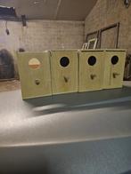 Nestkastjes parkieten, Dieren en Toebehoren, Vogels | Hokken en Kooien, Ophalen, Gebruikt, Hout, Broedkooi of Kweekkooi