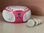 Lenco scd-650pk radio cd speler met mp3 usb en microfoon, Ophalen, Zo goed als nieuw, Radio