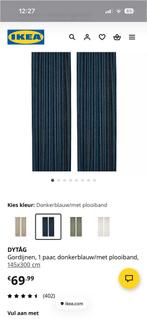 2 paar IKEA DYTÅG linnen gordijnen, 100 tot 150 cm, Ophalen of Verzenden, Zo goed als nieuw, 200 cm of meer