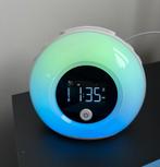 Wake Up Light wekker - bluetooth - oplaadbaar - 5 LEDkleuren, Witgoed en Apparatuur, Wekkers, Ophalen of Verzenden, Gebruikt, Digitaal