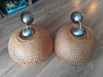 Ikea Böja rotan hanglamp (2x), Ophalen, Rotan, Ikea design, Hout, Zo goed als nieuw