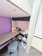 Hoogslaper met bureau - hele goede staat!, Ophalen, 85 tot 100 cm, Zo goed als nieuw, Hoogslaper of Stapelbed