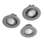 Hama WiFi LED Inbouwspot - Grijs (3-Pack), Huis en Inrichting, Lampen | Losse lampen, Led-lamp, Minder dan 30 watt, Info.nl@hama.com