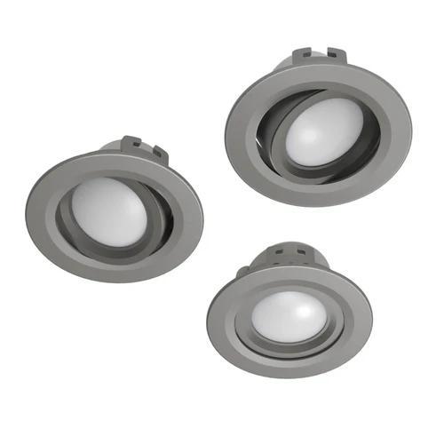 Hama WiFi LED Inbouwspot - Grijs (3-Pack), Huis en Inrichting, Lampen | Losse lampen, Nieuw, Led-lamp, Minder dan 30 watt, Overige fittingen