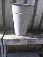 Zinken bloembak, Ophalen, Gebruikt, Minder dan 30 cm, Rond