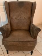 Stoel omalook relax bruin velours, Huis en Inrichting, Fauteuils, Ophalen of Verzenden, Zo goed als nieuw, 75 tot 100 cm, 50 tot 75 cm