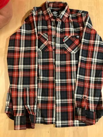 Dickies Flanellen Overhemd Rood/Zwart - Maat M beschikbaar voor biedingen